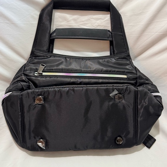 Lug Rumble Tote Bag - Black With Icepop Stitching and Zipper Tape  🦄 - Picture 3 of 3